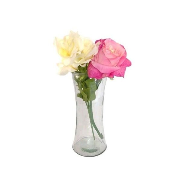 Napco Crystal Clear Glass Vase Gathering Vase 9 3/4" - Picture 3 of 12